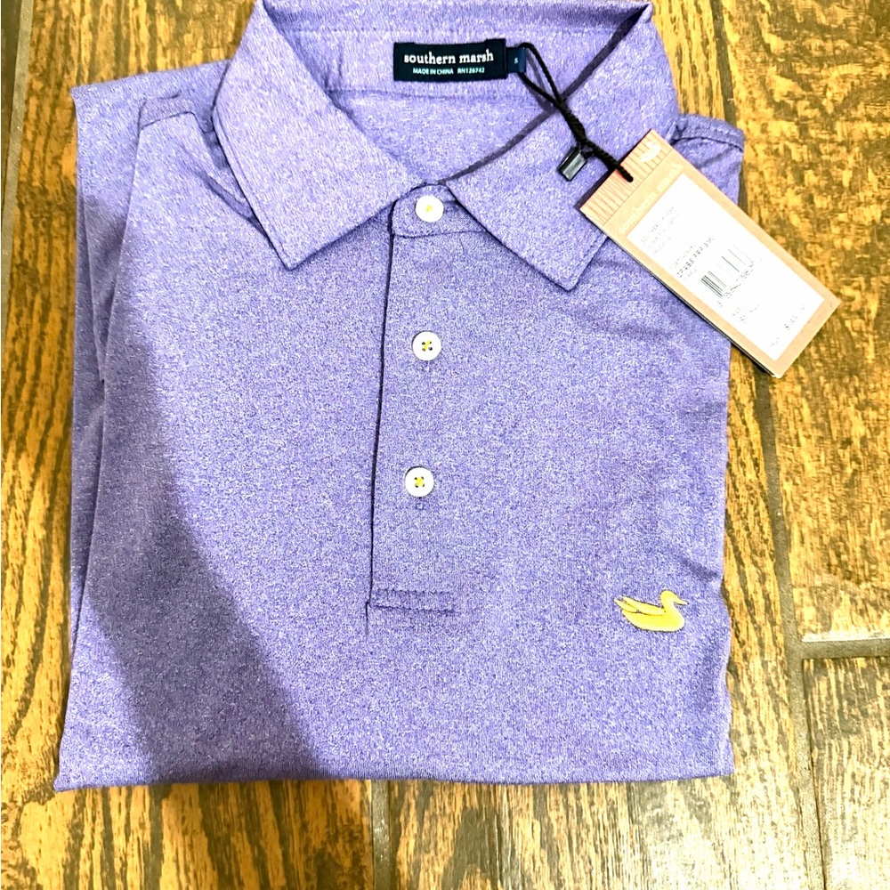 Southern Marsh Lavender Polo Shirt